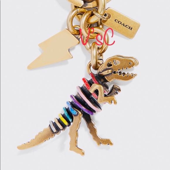 ❤️SOLD❤️ Rare Collectible Coach Rainbow Rexy Bag Charm - Picture 5 of 6